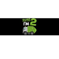 Garbage Truck 2nd Birthday Boy Bumper Sticker