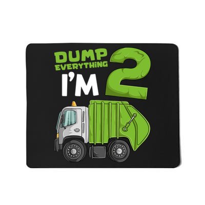 Garbage Truck 2nd Birthday Boy Mousepad