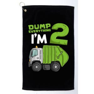 Garbage Truck 2nd Birthday Boy Platinum Collection Golf Towel