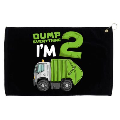 Garbage Truck 2nd Birthday Boy Grommeted Golf Towel