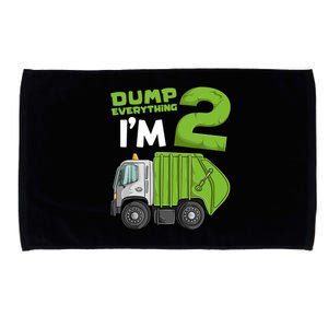 Garbage Truck 2nd Birthday Boy Microfiber Hand Towel