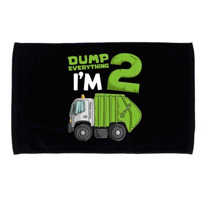 Garbage Truck 2nd Birthday Boy Microfiber Hand Towel