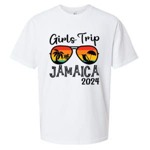 Girl Trip 2024 Weekend Jamaica Vacation Matching Sueded Cloud Jersey T-Shirt