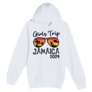 Girl Trip 2024 Weekend Jamaica Vacation Matching Premium Pullover Hoodie