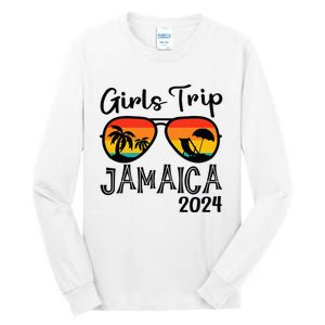 Girl Trip 2024 Weekend Jamaica Vacation Matching Tall Long Sleeve T-Shirt