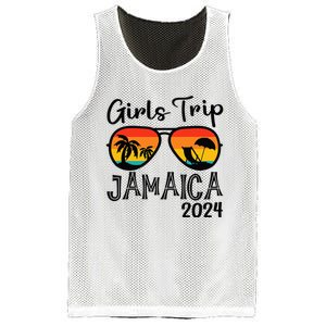 Girl Trip 2024 Weekend Jamaica Vacation Matching Mesh Reversible Basketball Jersey Tank