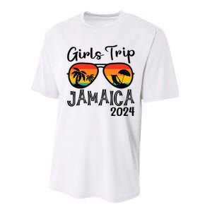 Girl Trip 2024 Weekend Jamaica Vacation Matching Performance Sprint T-Shirt