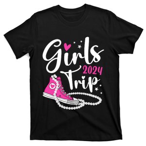 Girl Trip 2024 Wo Weekend Vacation Match Chuck And Pearl T-Shirt