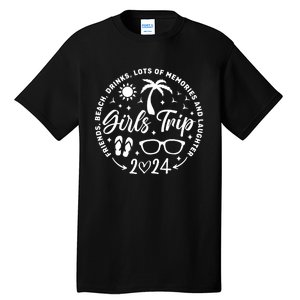 Girl Trip 2024 Girl Vacation Weekend Trip Tall T-Shirt