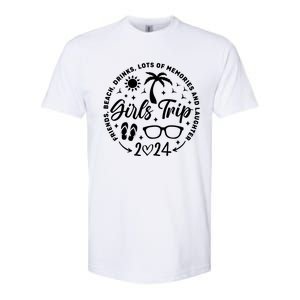 Girl Trip 2024 Girl Vacation Weekend Trip Softstyle CVC T-Shirt