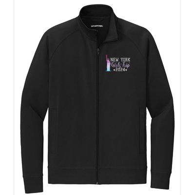 Girl Trip 2024 New York Nyc Summer Vacation Ladies Weekend Stretch Full-Zip Cadet Jacket