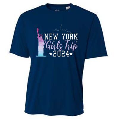 Girl Trip 2024 New York Nyc Summer Vacation Ladies Weekend Cooling Performance Crew T-Shirt