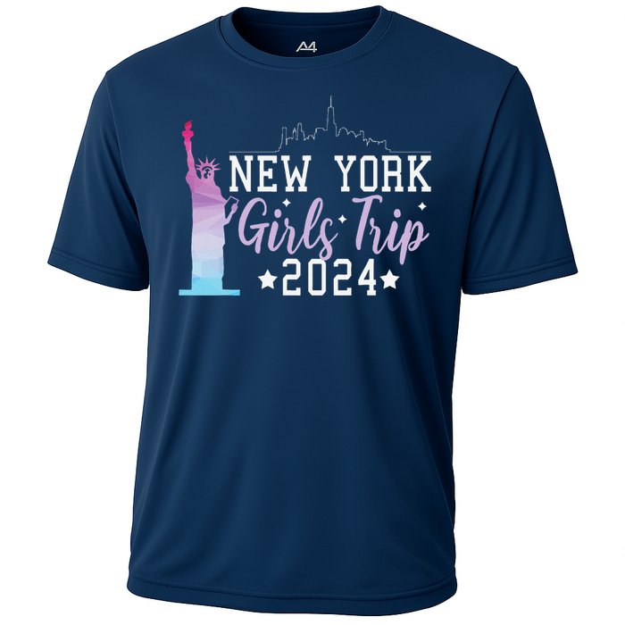 Girl Trip 2024 New York Nyc Summer Vacation Ladies Weekend Cooling Performance Crew T-Shirt