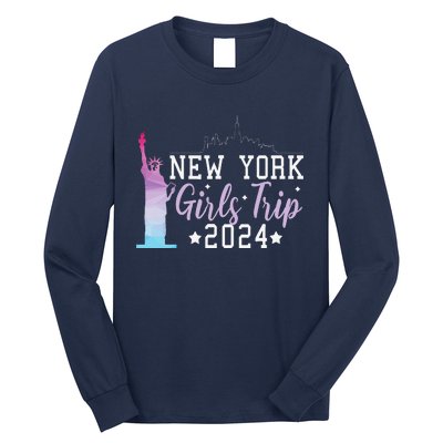 Girl Trip 2024 New York Nyc Summer Vacation Ladies Weekend Long Sleeve Shirt