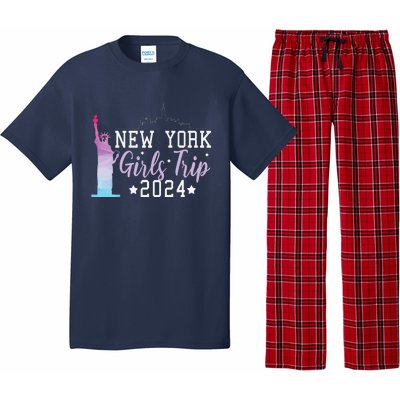 Girl Trip 2024 New York Nyc Summer Vacation Ladies Weekend Pajama Set