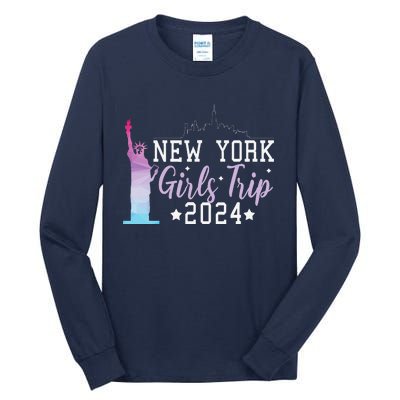 Girl Trip 2024 New York Nyc Summer Vacation Ladies Weekend Tall Long Sleeve T-Shirt