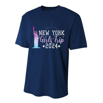 Girl Trip 2024 New York Nyc Summer Vacation Ladies Weekend Performance Sprint T-Shirt