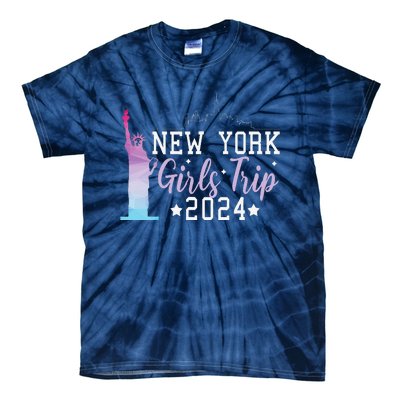 Girl Trip 2024 New York Nyc Summer Vacation Ladies Weekend Tie-Dye T-Shirt