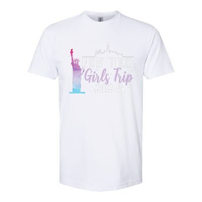 Girl Trip 2024 New York Nyc Summer Vacation Ladies Weekend Softstyle CVC T-Shirt