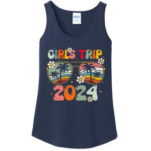 Girl Trip 2024 Weekend Summer Beach Vacation 2024 Ladies Essential Tank