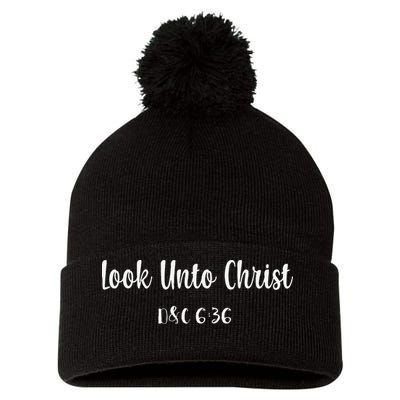 Gospel Theme 2025 Look Unto Christ Yw Ym D&C 636 Pom Pom 12in Knit Beanie