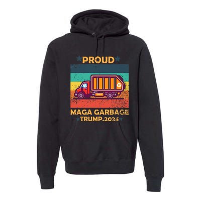 Garbage Truck 2024 Campaign Design Premium Hoodie