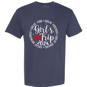 Girl Trip 2024 Funny Weekend Summer 2024 Vacation Matching Garment-Dyed Heavyweight T-Shirt