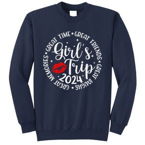 Girl Trip 2024 Funny Weekend Summer 2024 Vacation Matching Sweatshirt