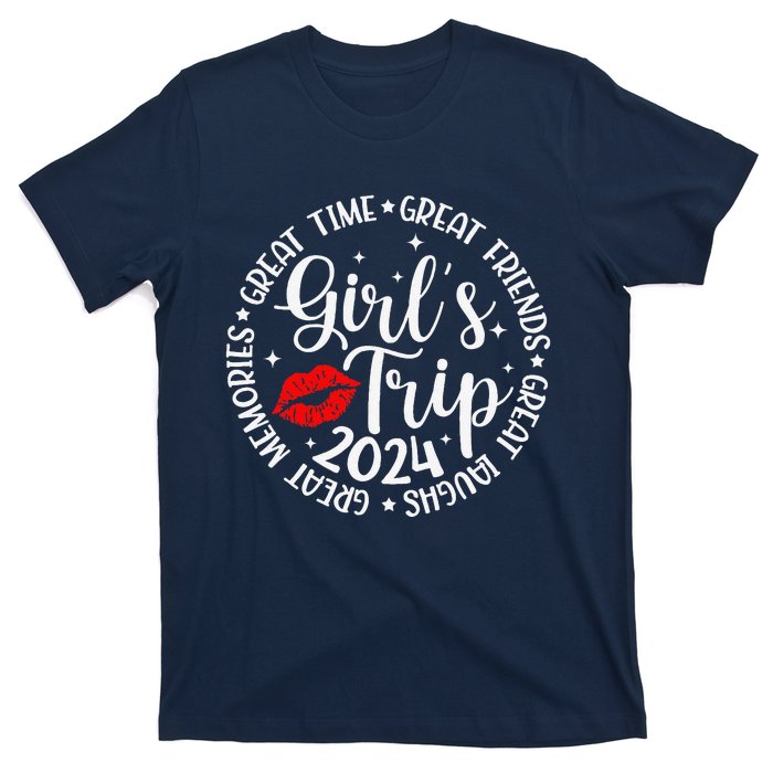 Girl Trip 2024 Funny Weekend Summer 2024 Vacation Matching T-Shirt