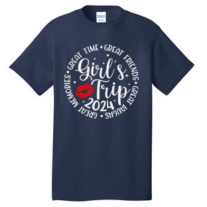 Girl Trip 2024 Funny Weekend Summer 2024 Vacation Matching Tall T-Shirt