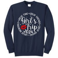 Girl Trip 2024 Funny Weekend Summer 2024 Vacation Matching Tall Sweatshirt