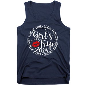 Girl Trip 2024 Funny Weekend Summer 2024 Vacation Matching Tank Top