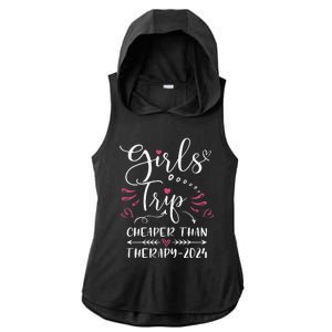 Girl Trip 2024 Funny Weekend Trip Summer 2024 Vacation Ladies PosiCharge Tri-Blend Wicking Draft Hoodie Tank