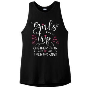 Girl Trip 2024 Funny Weekend Trip Summer 2024 Vacation Ladies PosiCharge Tri-Blend Wicking Tank