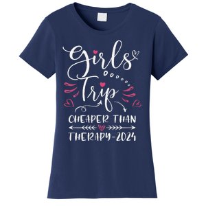 Girl Trip 2024 Funny Weekend Trip Summer 2024 Vacation Women's T-Shirt