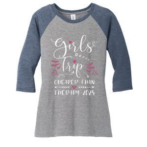 Girl Trip 2024 Funny Weekend Trip Summer 2024 Vacation Women's Tri-Blend 3/4-Sleeve Raglan Shirt