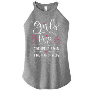 Girl Trip 2024 Funny Weekend Trip Summer 2024 Vacation Women's Perfect Tri Rocker Tank