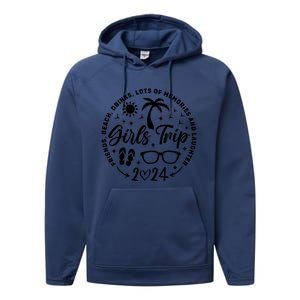 Girl Trip 2024 Crusing Lover Trip Performance Fleece Hoodie