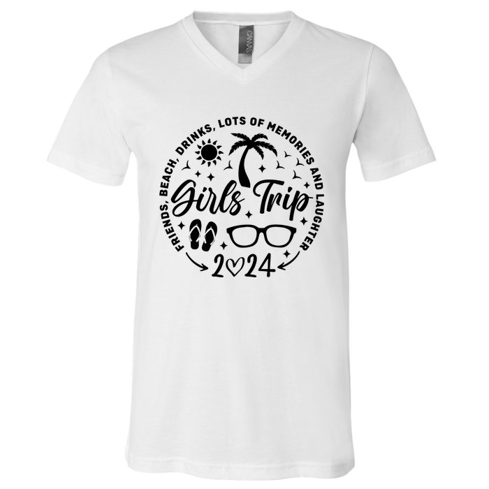 Girl Trip 2024 Crusing Lover Trip V-Neck T-Shirt