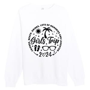 Girl Trip 2024 Crusing Lover Trip Premium Crewneck Sweatshirt