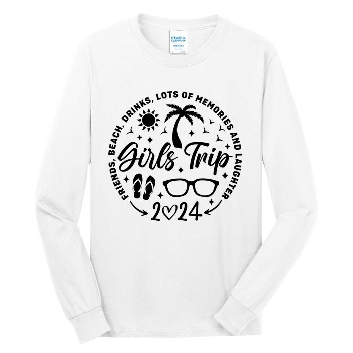 Girl Trip 2024 Crusing Lover Trip Tall Long Sleeve T-Shirt