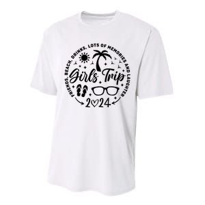 Girl Trip 2024 Crusing Lover Trip Performance Sprint T-Shirt