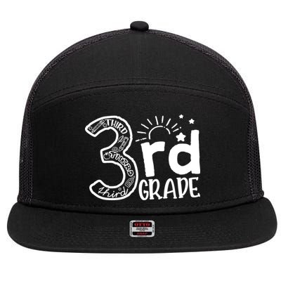 Going To 3rd Grade Teacher Squad and Third Grade Boy Girl 7 Panel Mesh Trucker Snapback Hat