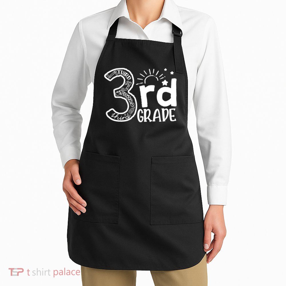 Going To 3rd Grade Teacher Squad and Third Grade Boy Girl Apron