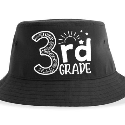 Going To 3rd Grade Teacher Squad and Third Grade Boy Girl Sustainable Bucket Hat