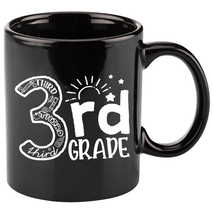 Going To 3rd Grade Teacher Squad and Third Grade Boy Girl 11oz C Handle Ceramic Mug
