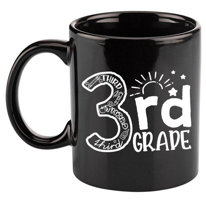 Going To 3rd Grade Teacher Squad and Third Grade Boy Girl 11oz C Handle Ceramic Mug