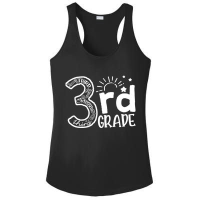 Going To 3rd Grade Teacher Squad and Third Grade Boy Girl Ladies PosiCharge Competitor Racerback Tank