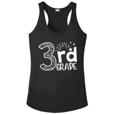 Going To 3rd Grade Teacher Squad and Third Grade Boy Girl Ladies PosiCharge Competitor Racerback Tank