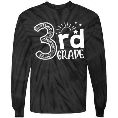 Going To 3rd Grade Teacher Squad and Third Grade Boy Girl Tie-Dye Long Sleeve Shirt